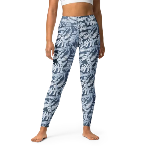 Winter Frond on a Yoga Leggings