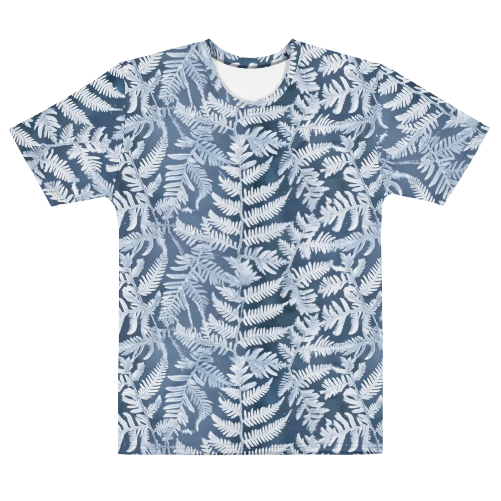 Winter Frond on Men's Cotton Crew Neck T-Shirt — Front