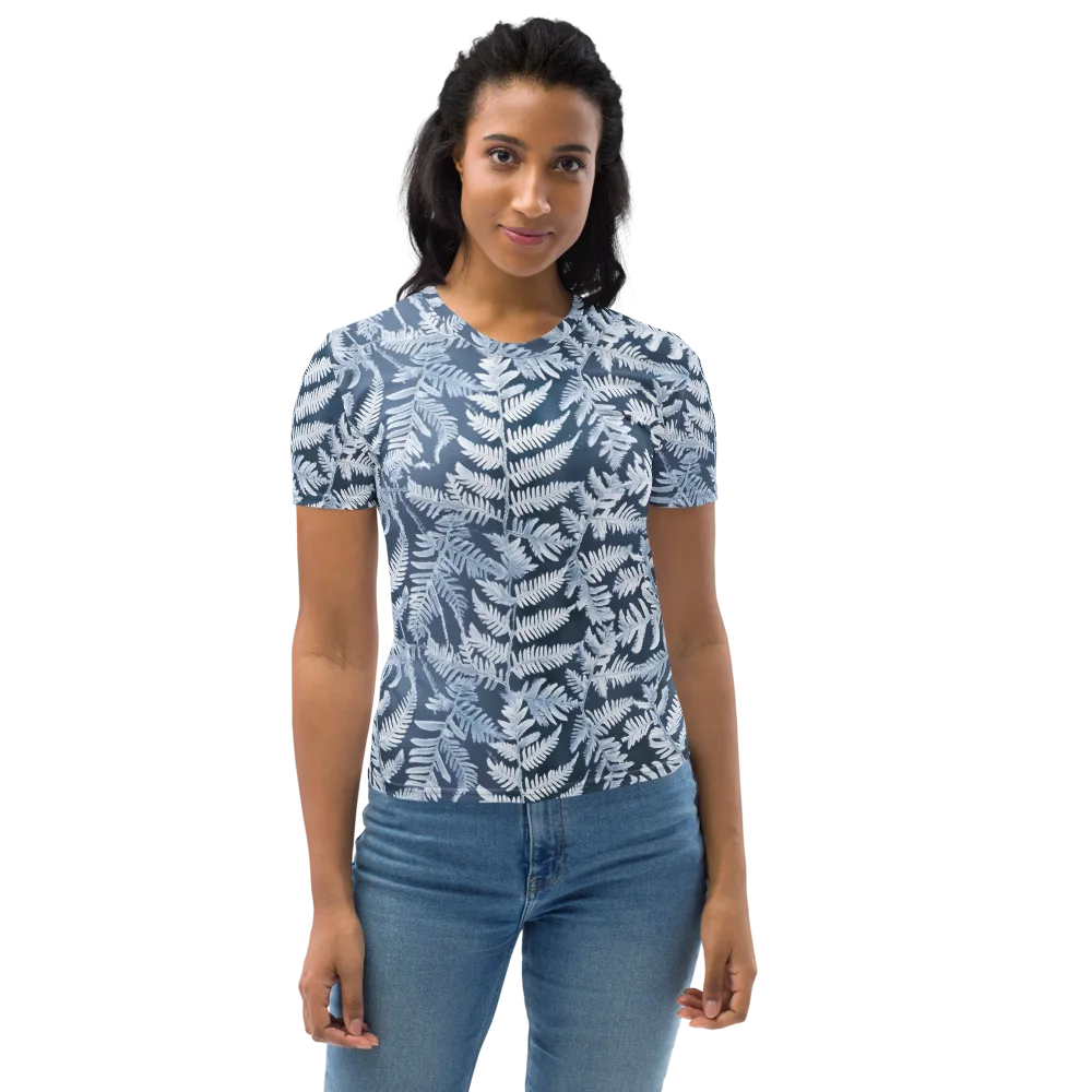 Winter Frond on Women's Crew Neck T-Shirt — Front