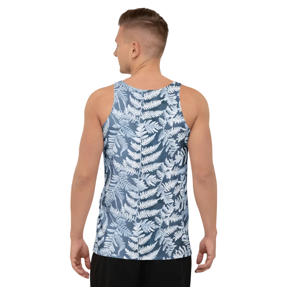 Winter Frond on Men's Tank Top — Back