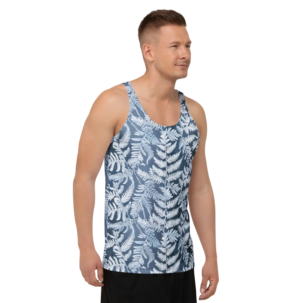 Winter Frond on Men's Tank Top — Right Front
