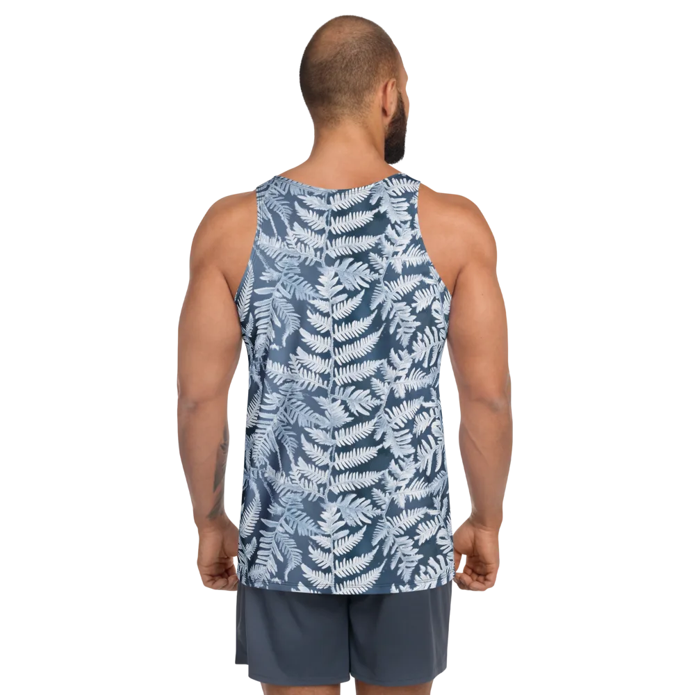Winter Frond on Men's Tank Top — Back