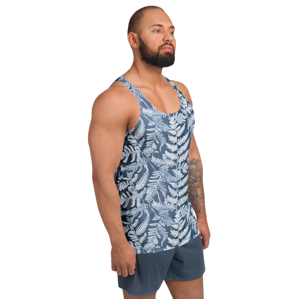 Winter Frond on Men's Tank Top — Right Front