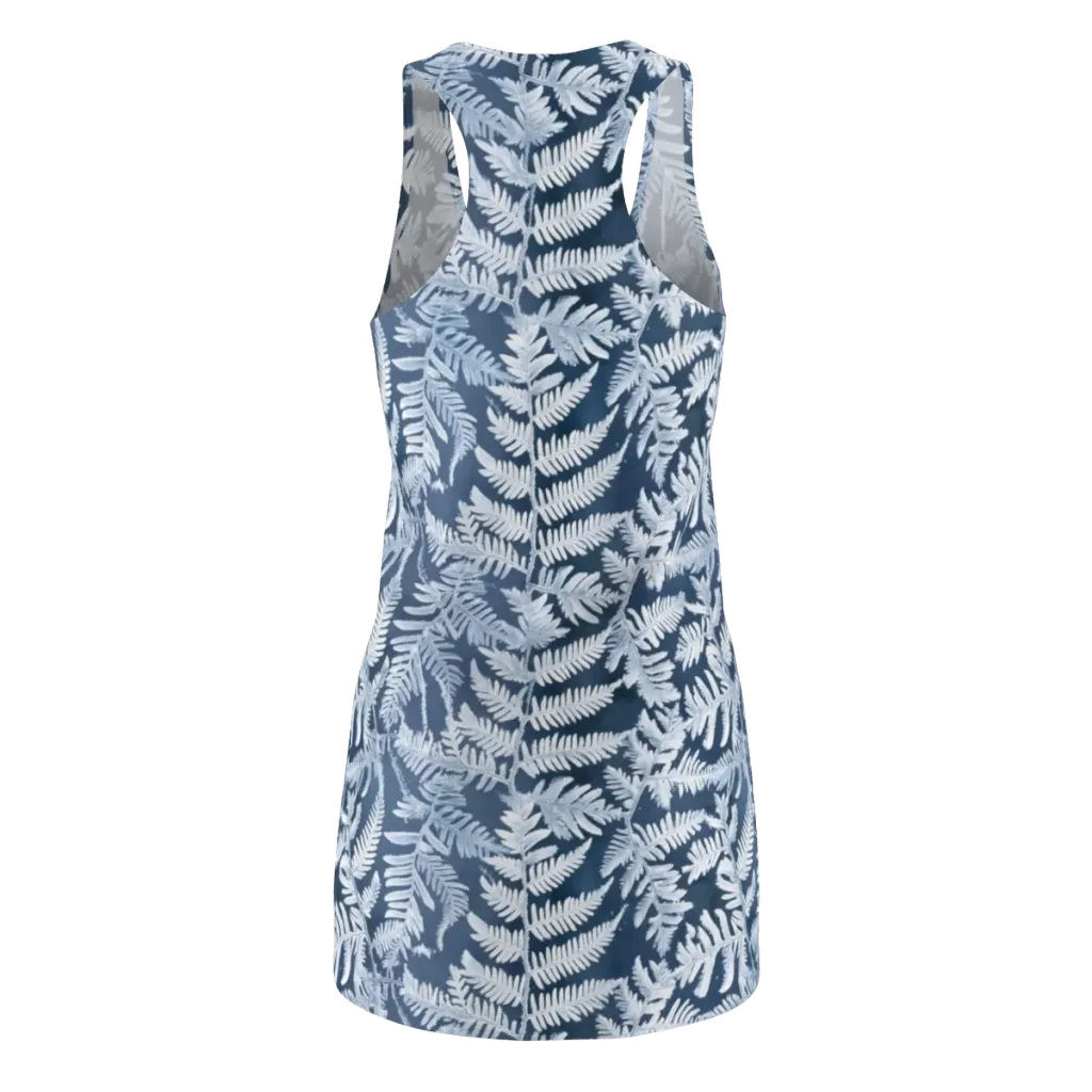Winter Frond on Racerback Dress — Back