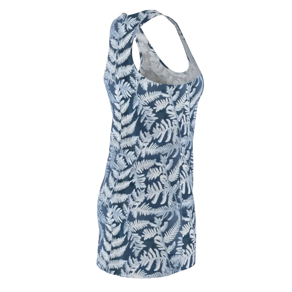 Winter Frond on Racerback Dress — Back Side