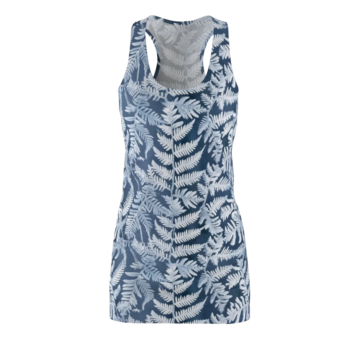 Winter Frond on Racerback Dress — Front