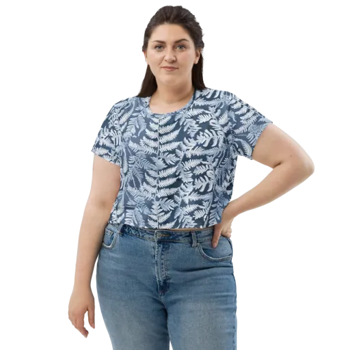 Winter Frond on a Crop Tee
