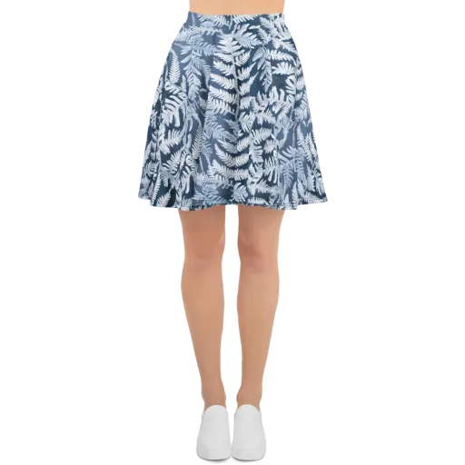 Winter Frond on a Skater Skirt