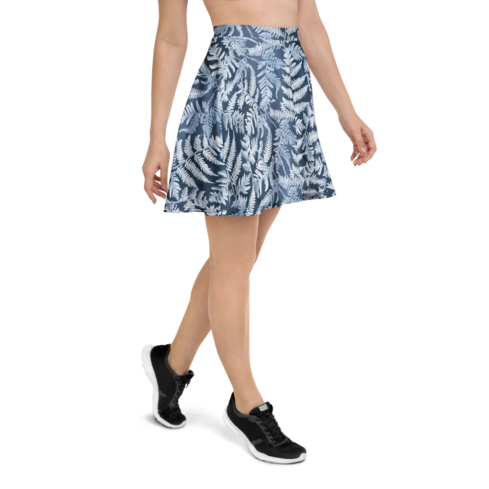 Winter Frond on Skater Skirt — Right