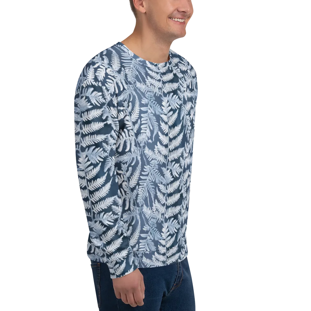 Winter Frond on Sweatshirt — Right Front