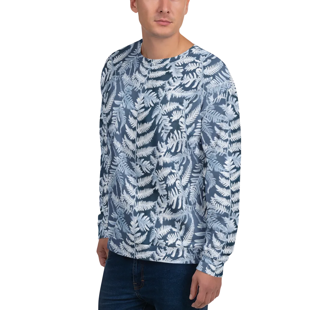 Winter Frond on Sweatshirt — Left Front