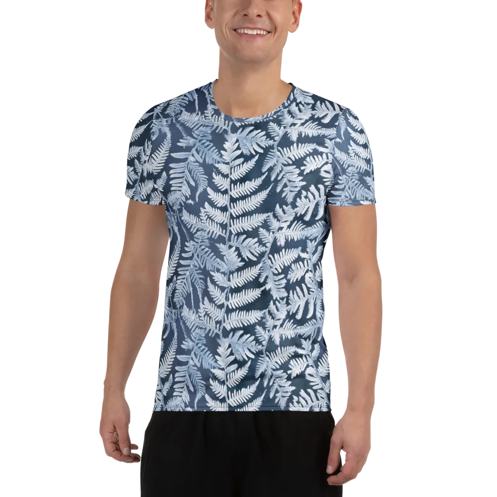 Winter Frond on Men's Athletic T-Shirt — Front