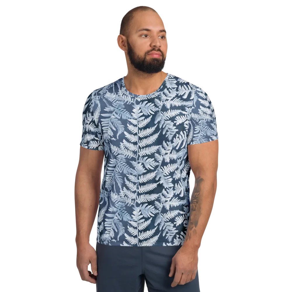 Winter Frond on Men's Athletic T-Shirt — Front