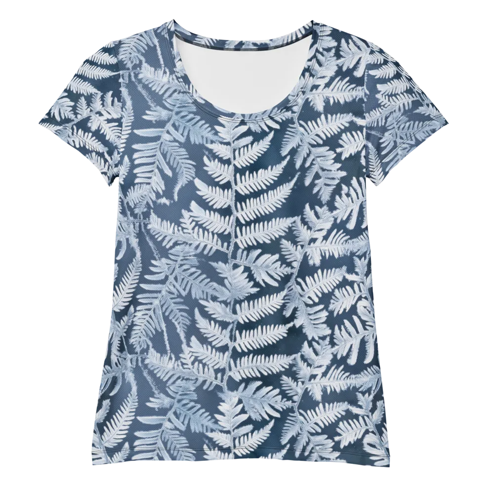 Winter Frond on Women's Athletic T-Shirt — Front