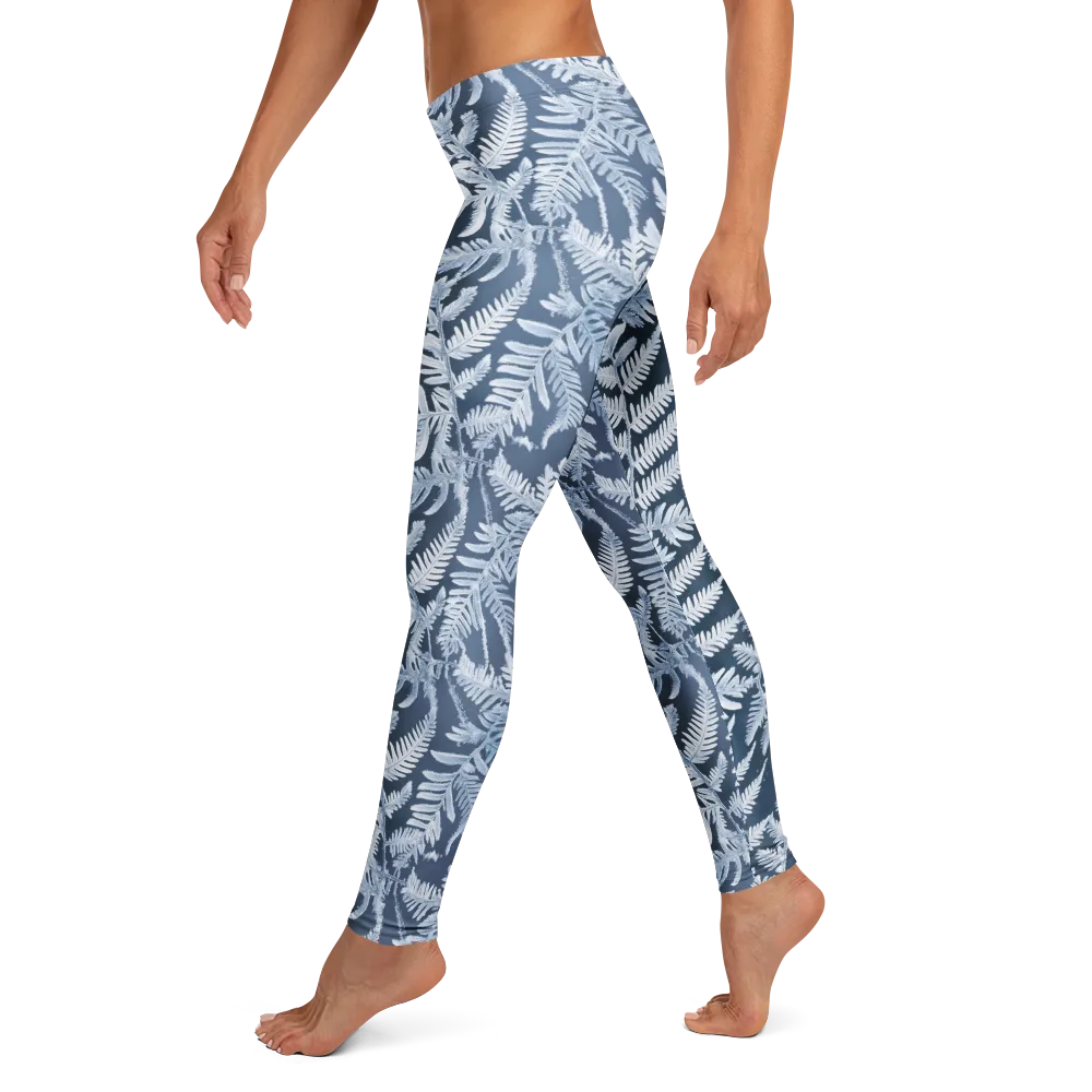 Winter Frond on Leggings — Left