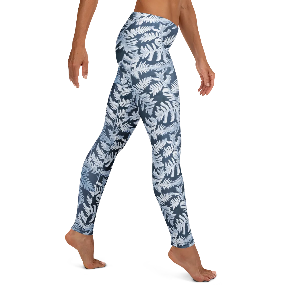 Winter Frond on Leggings — Right