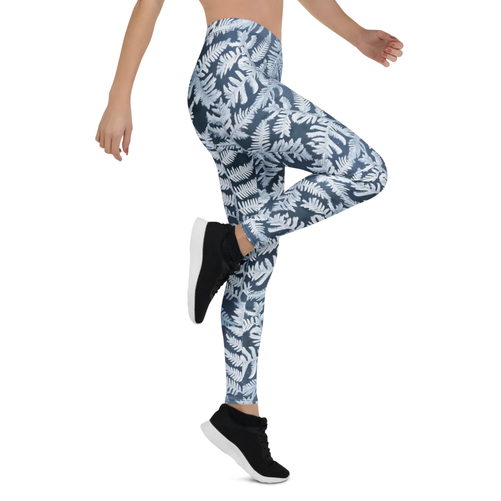 Winter Frond on Leggings — Right