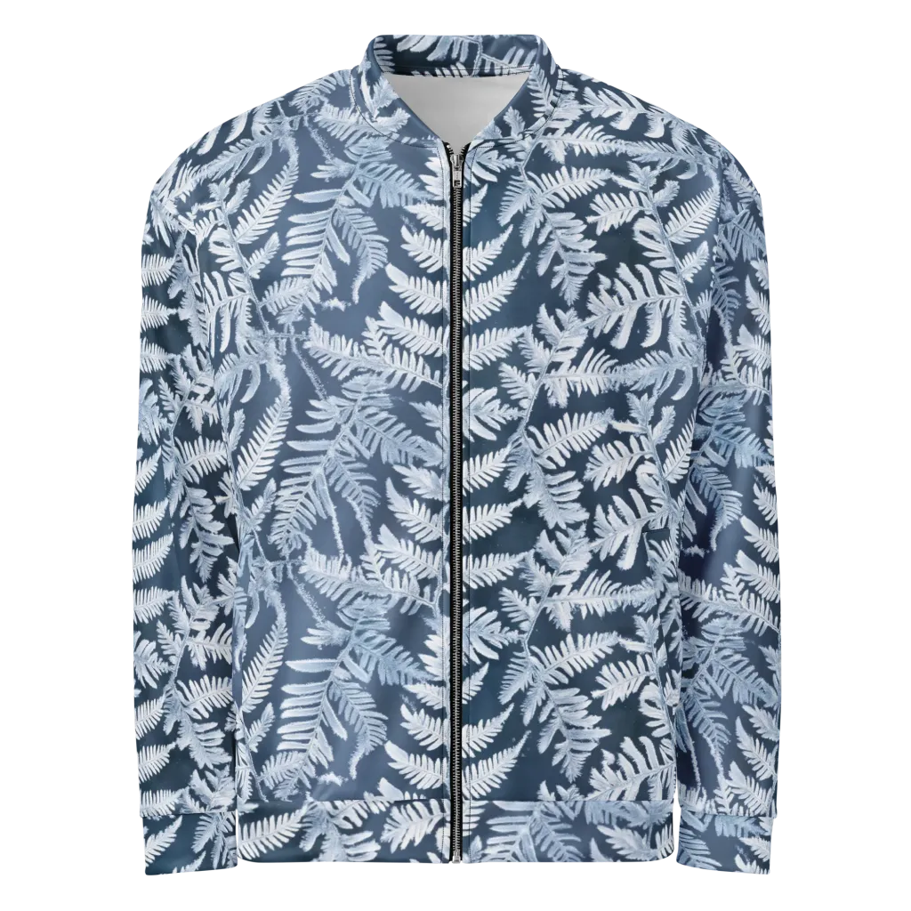 Winter Frond on Bomber Jacket — Front