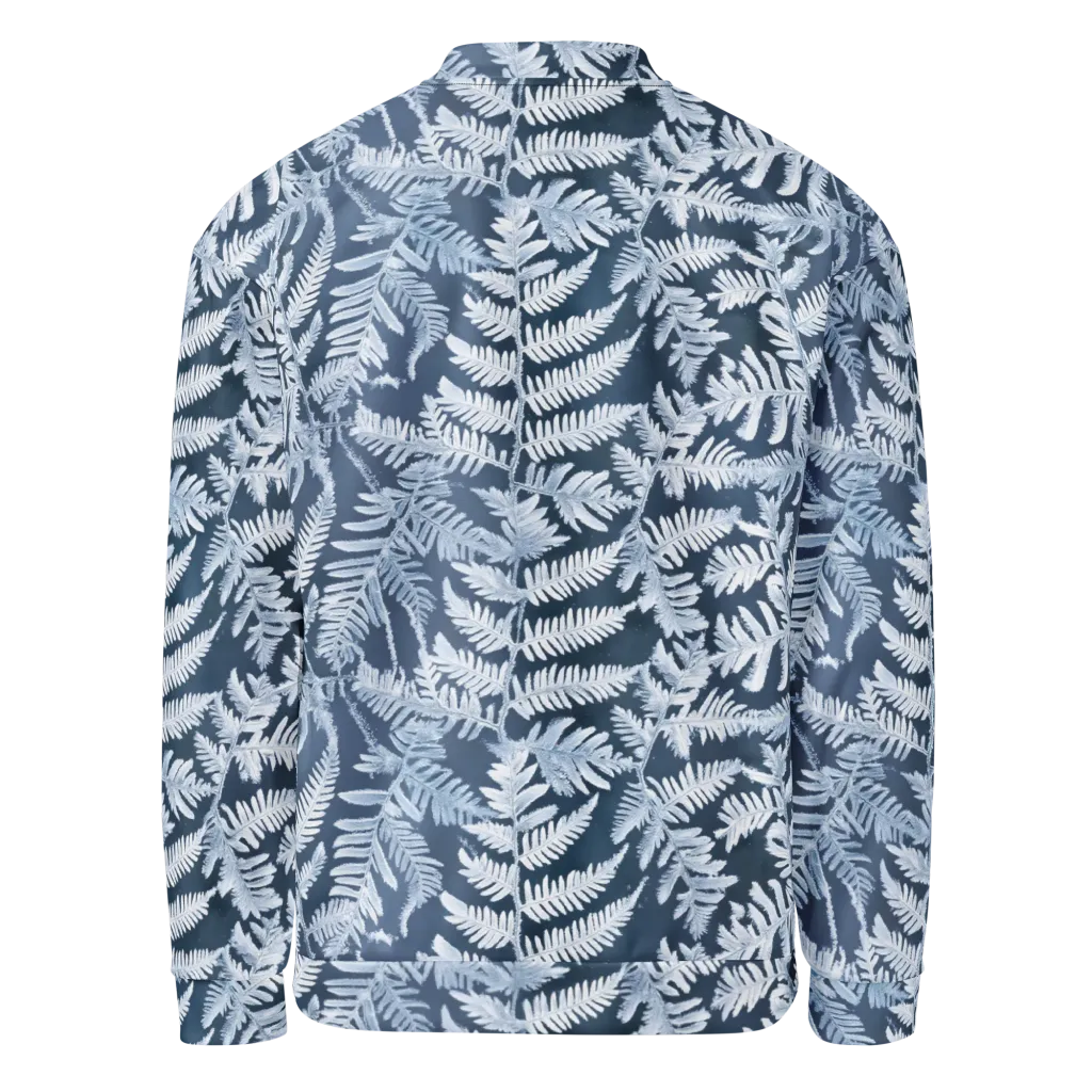 Winter Frond on Bomber Jacket — Back