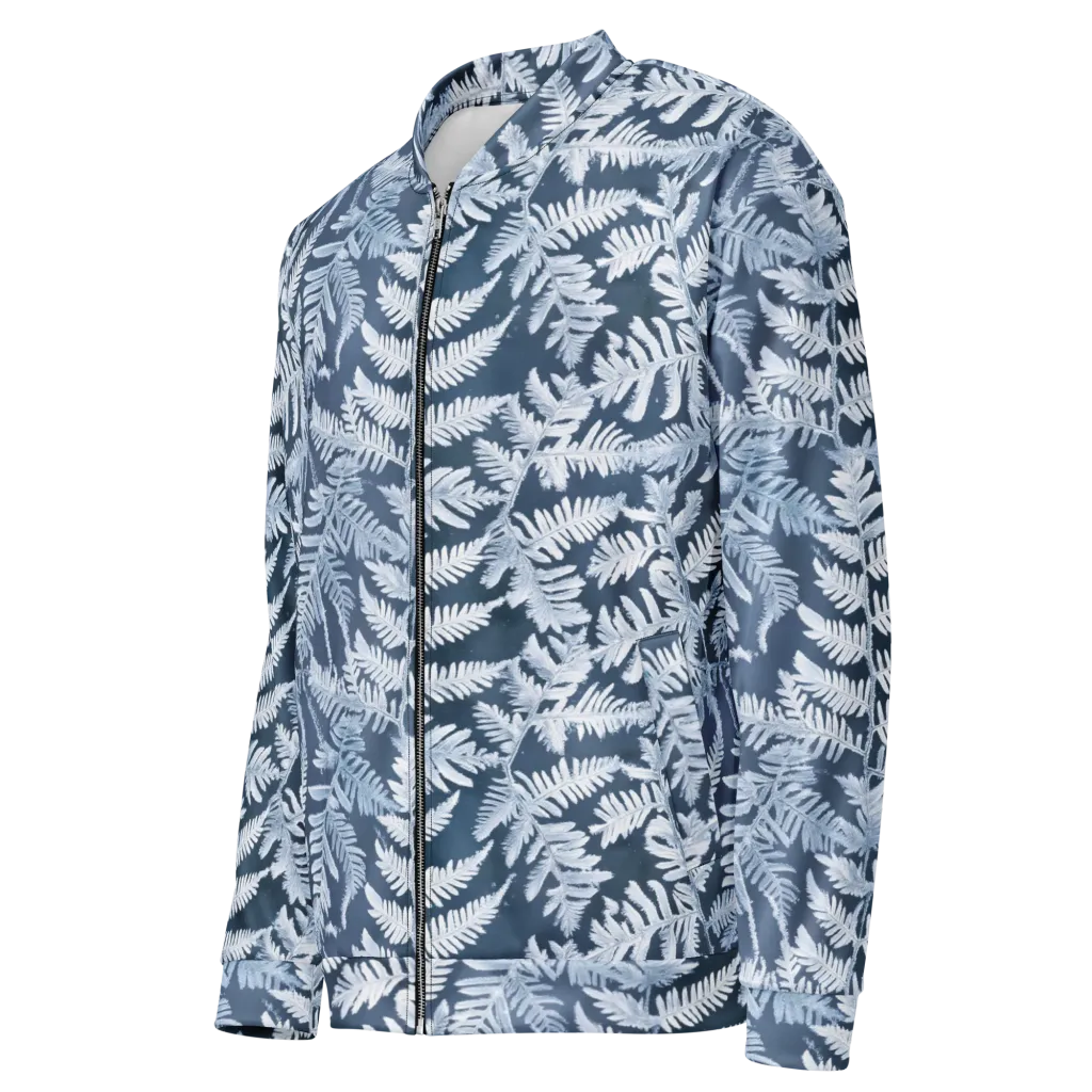 Winter Frond on Bomber Jacket — Left Front