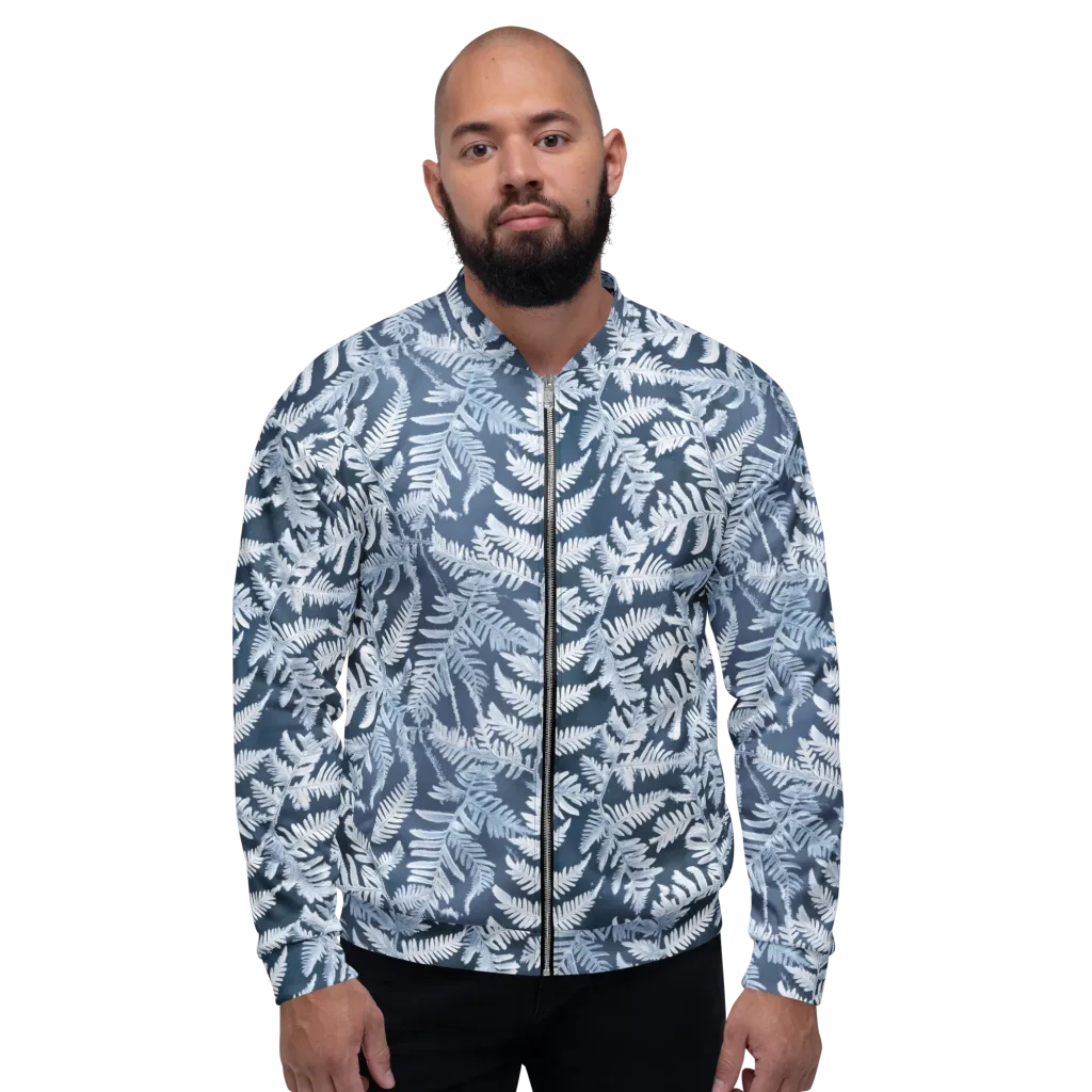Winter Frond on Bomber Jacket — Front