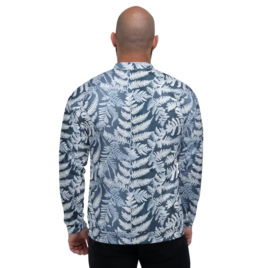 Winter Frond on Bomber Jacket — Back