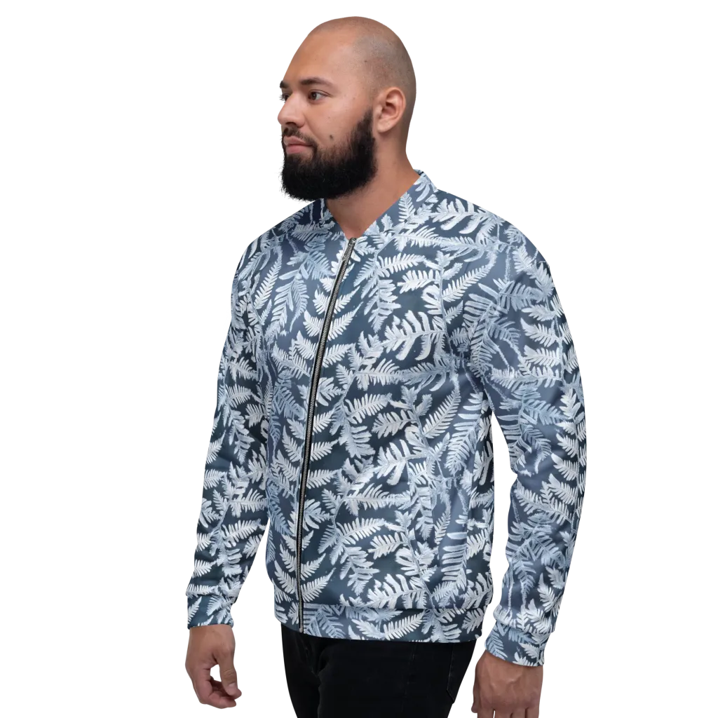 Winter Frond on Bomber Jacket — Left