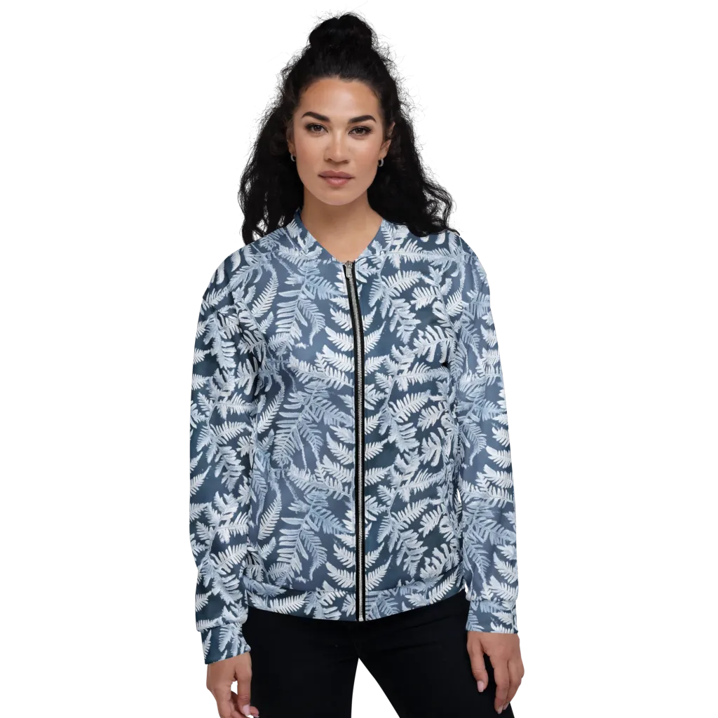 Winter Frond on Bomber Jacket — Front