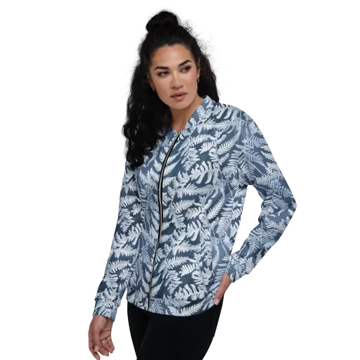 Winter Frond on a Bomber Jacket