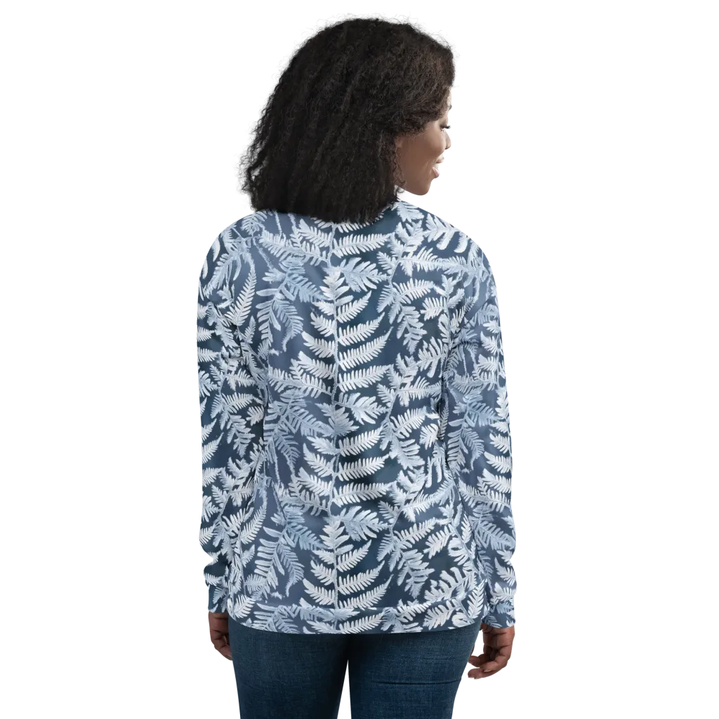 Winter Frond on Bomber Jacket — Back