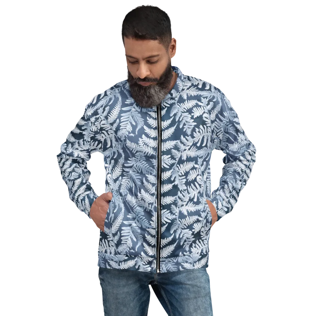Winter Frond on Bomber Jacket — Front