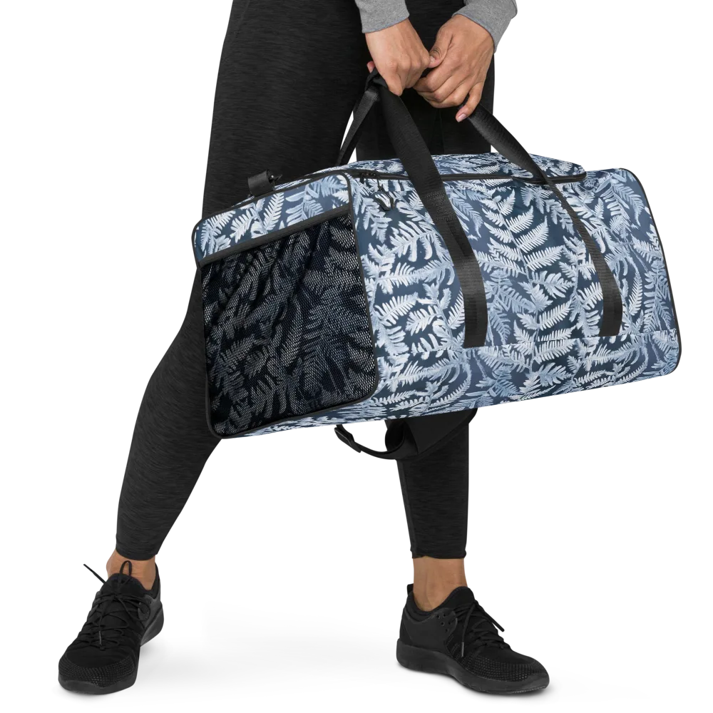 Winter Frond on Duffle Bag — Right Front