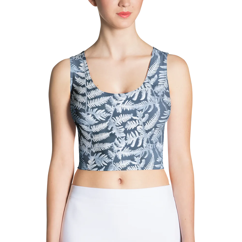Winter Frond on Crop Top — Front