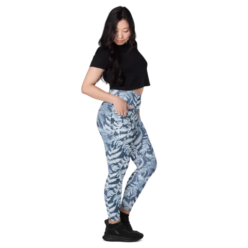Winter Frond on a Leggings with Pockets