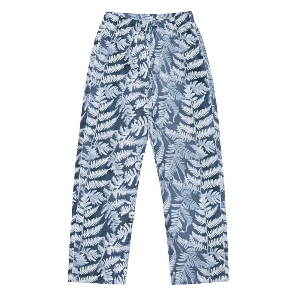 Winter Frond on Women's Pajama Pants — Front