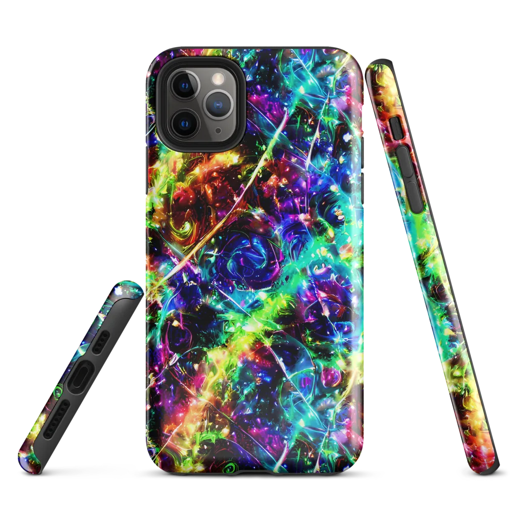 Electric Kaleidoscope on Tough Case for iPhone® — Front