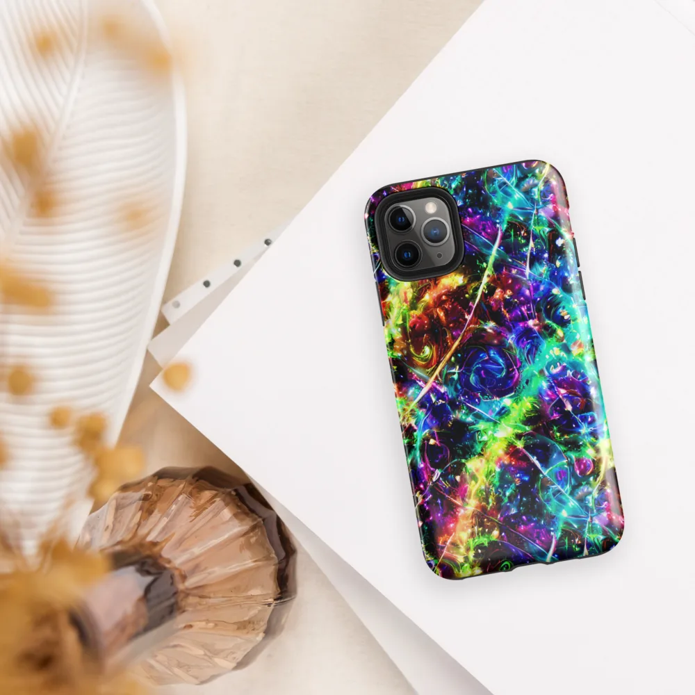 Electric Kaleidoscope on Tough Case for iPhone® — Front