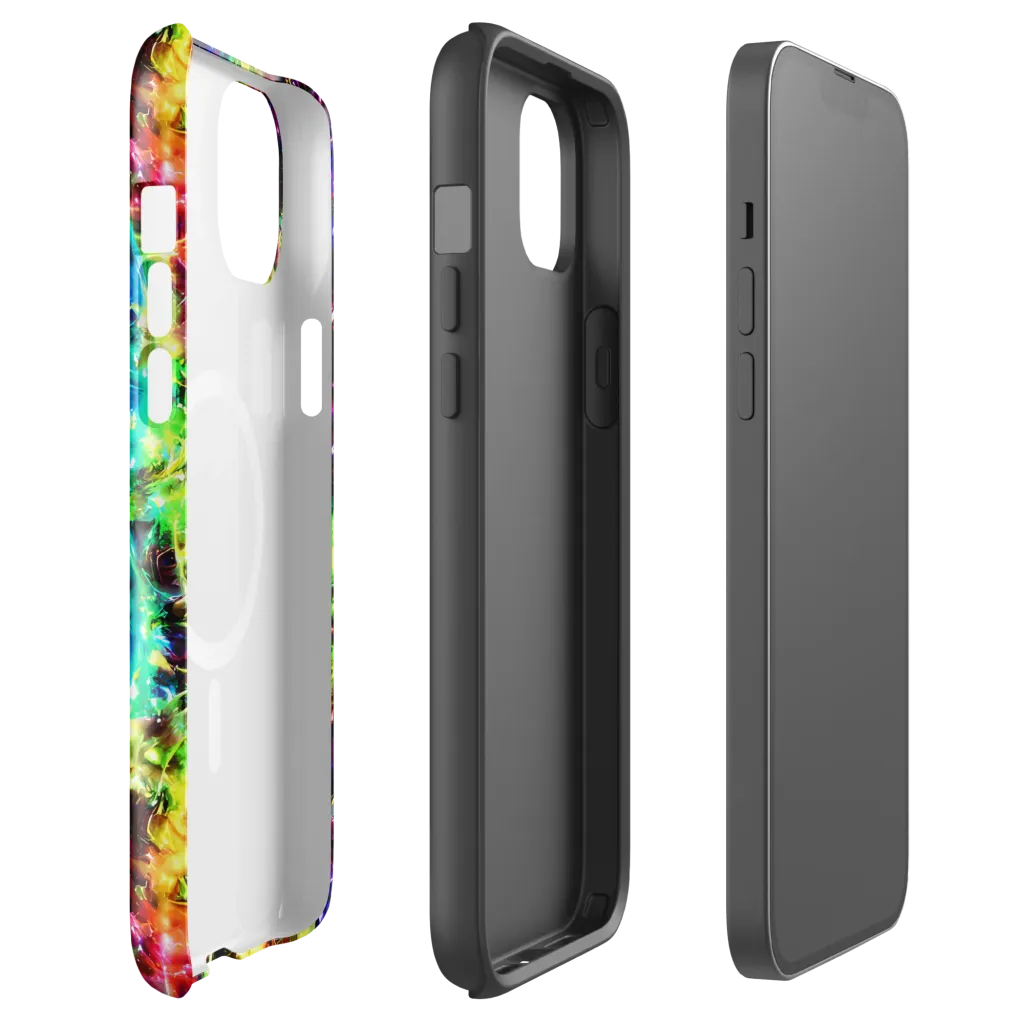Electric Kaleidoscope on MagSafe Tough Case for iPhone® — Front