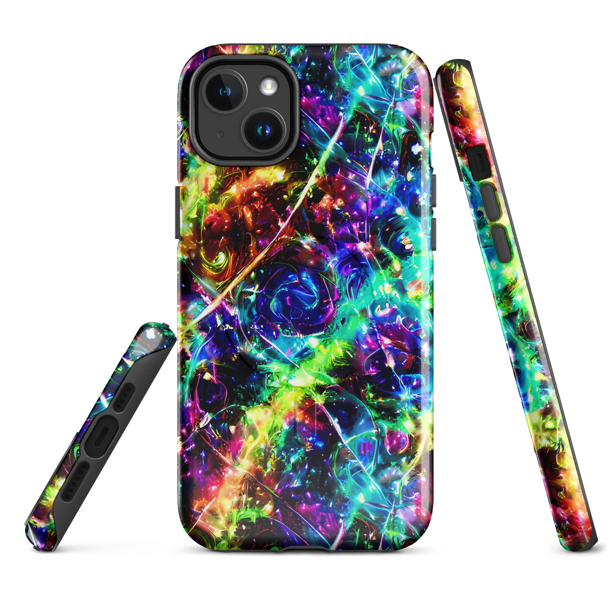 Electric Kaleidoscope on MagSafe Tough Case for iPhone® — Front
