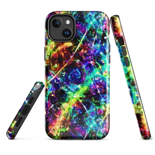 Electric Kaleidoscope on a MagSafe Tough Case for iPhone®