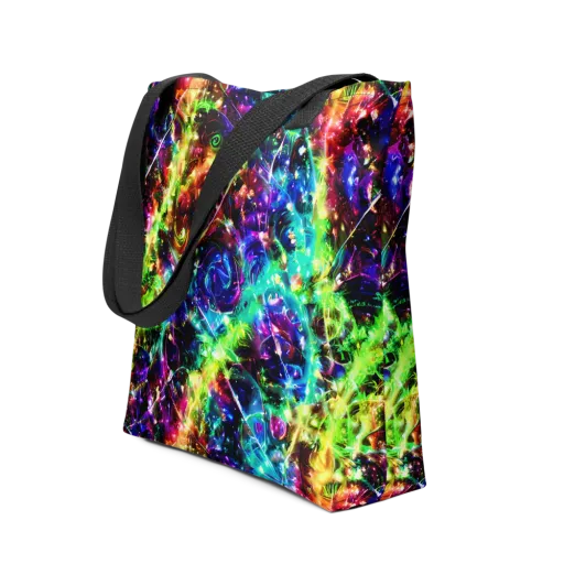 Electric Kaleidoscope on a Tote Bag