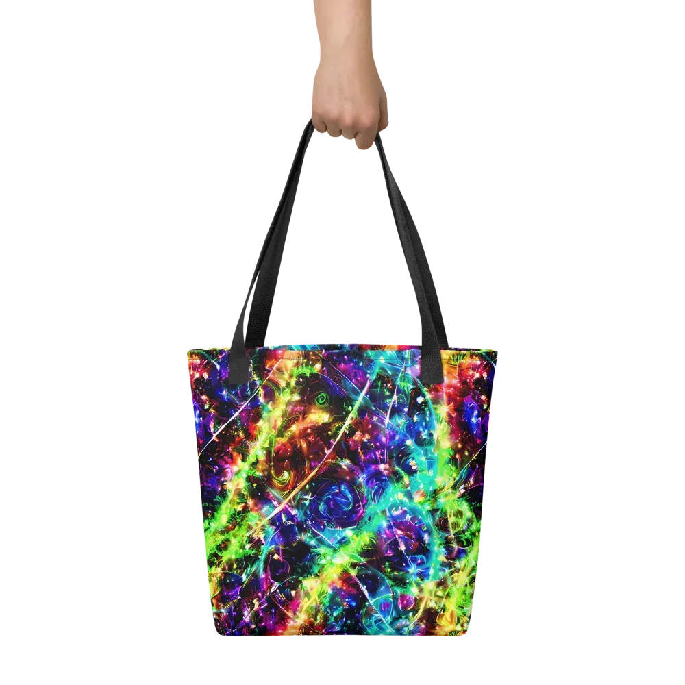 Electric Kaleidoscope on Tote Bag — Front