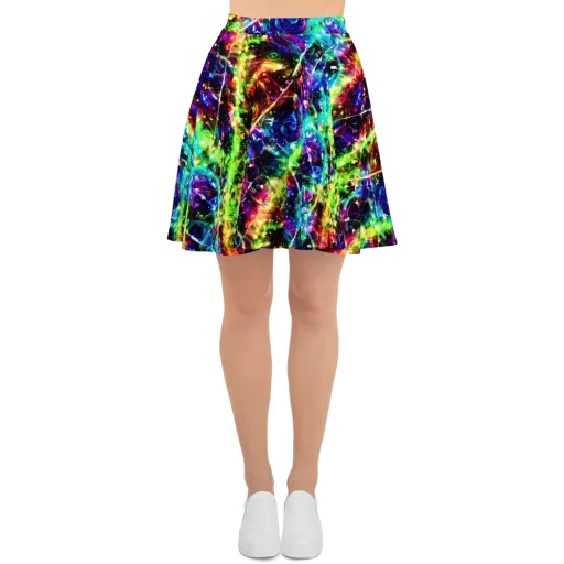 Electric Kaleidoscope on a Skater Skirt