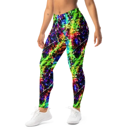 Electric Kaleidoscope on a Leggings