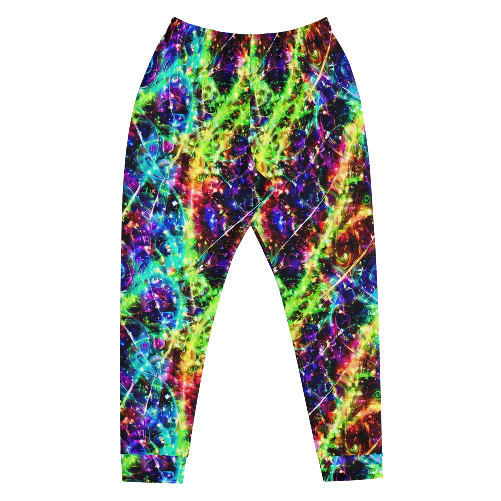 Electric Kaleidoscope on Men's Joggers — Front