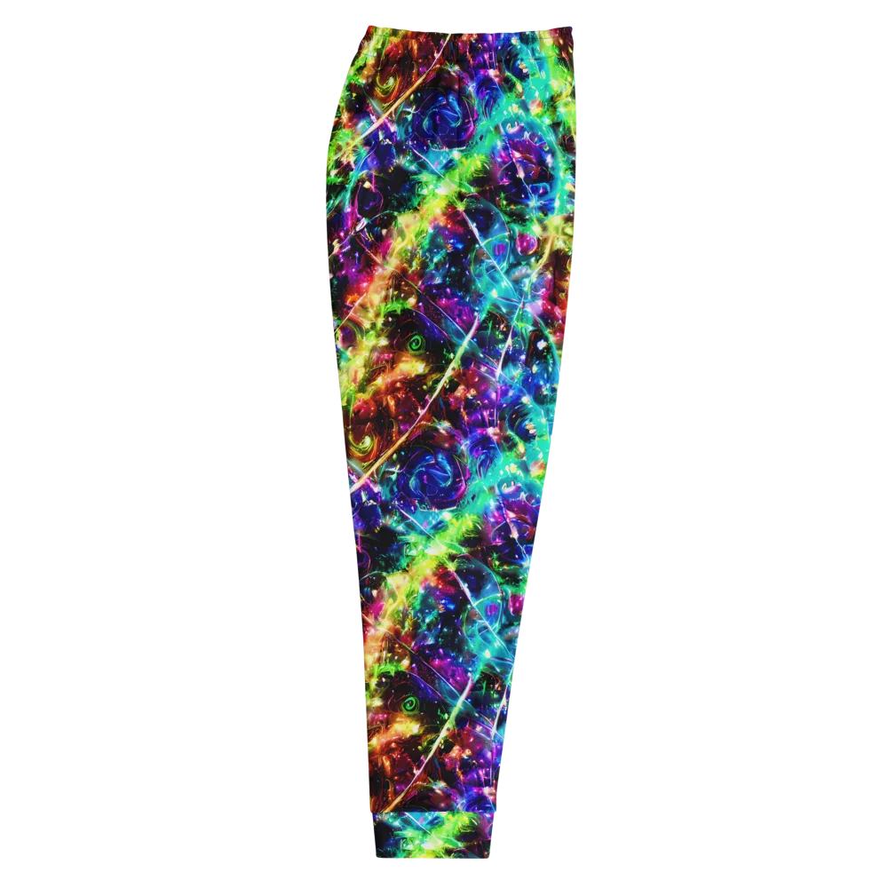 Electric Kaleidoscope on Men's Joggers — Right