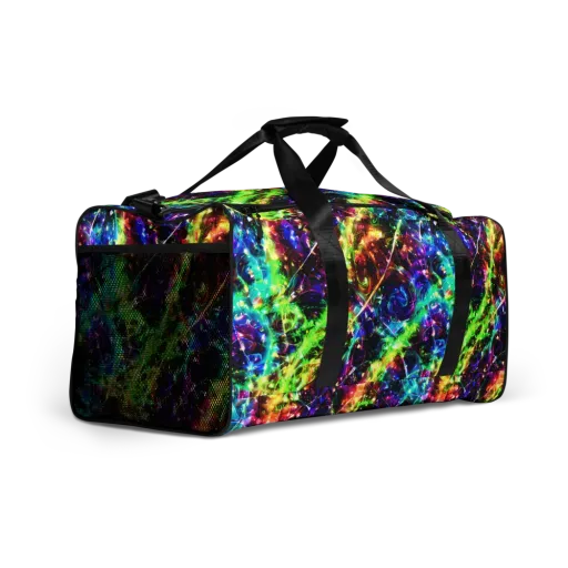 Electric Kaleidoscope on a Duffle Bag