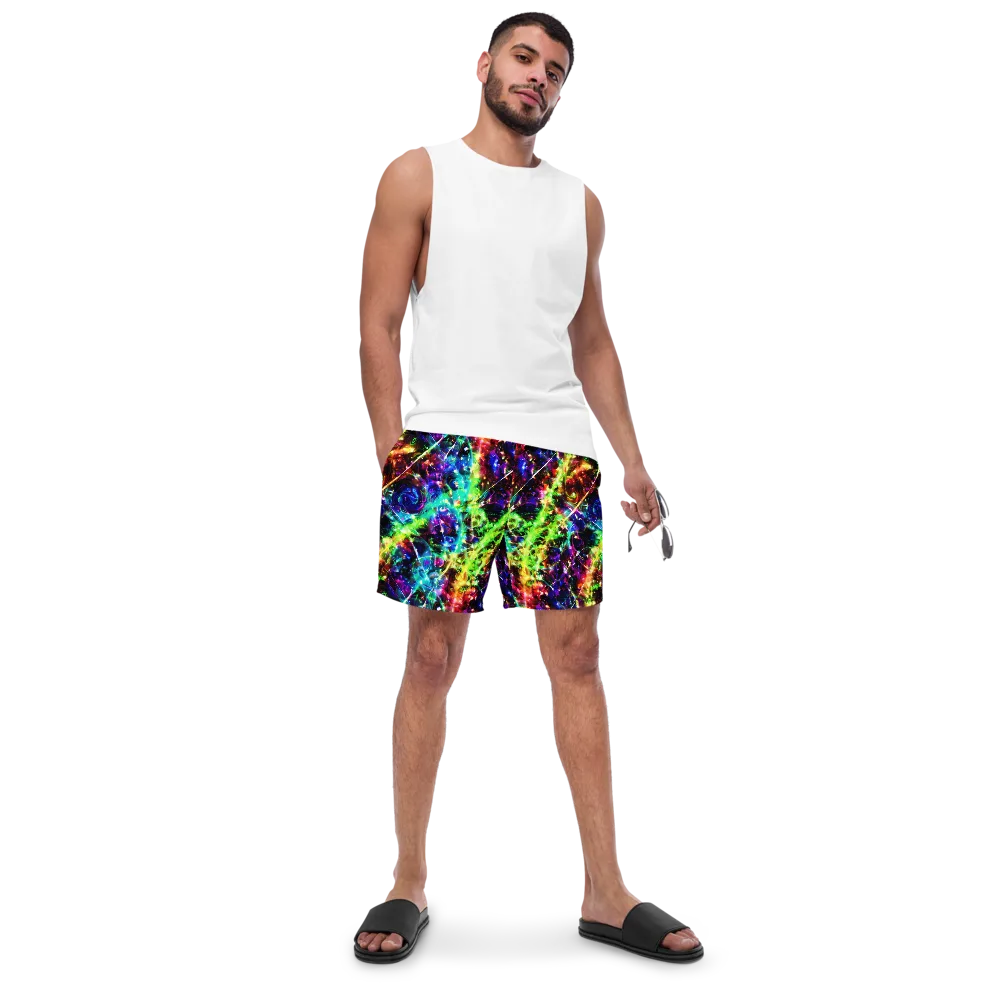 Electric Kaleidoscope on Swim Trunks — Front