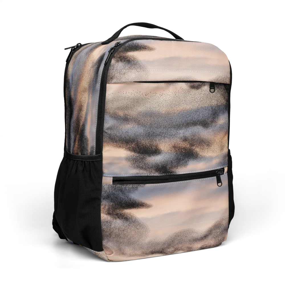 Cloudscape Nocturne on Utility Backpack — Right Front