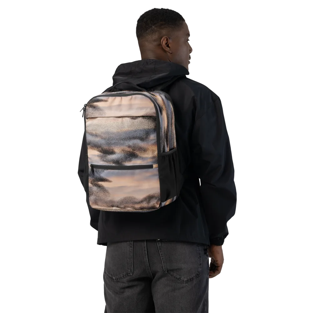 Cloudscape Nocturne on Utility Backpack — Back